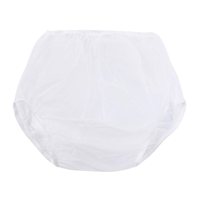 Leakproof Adult Diaper Cover Water Resistant Plastic Pants Incontinence Underwear Briefs Reusable Pull On Underpants