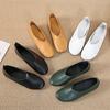 Fashion Women's Flat Shoes Handmade Women Shoes 2025  Spring/autumn New Vintage Slip on Loafers Plus Size Female Shoes