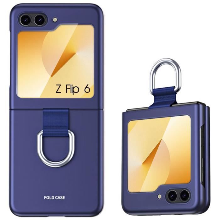 Coque de protection - Samsung - Galaxy Z Flip 6 - Antichoc - Anti-Rayures - Boucle en métal