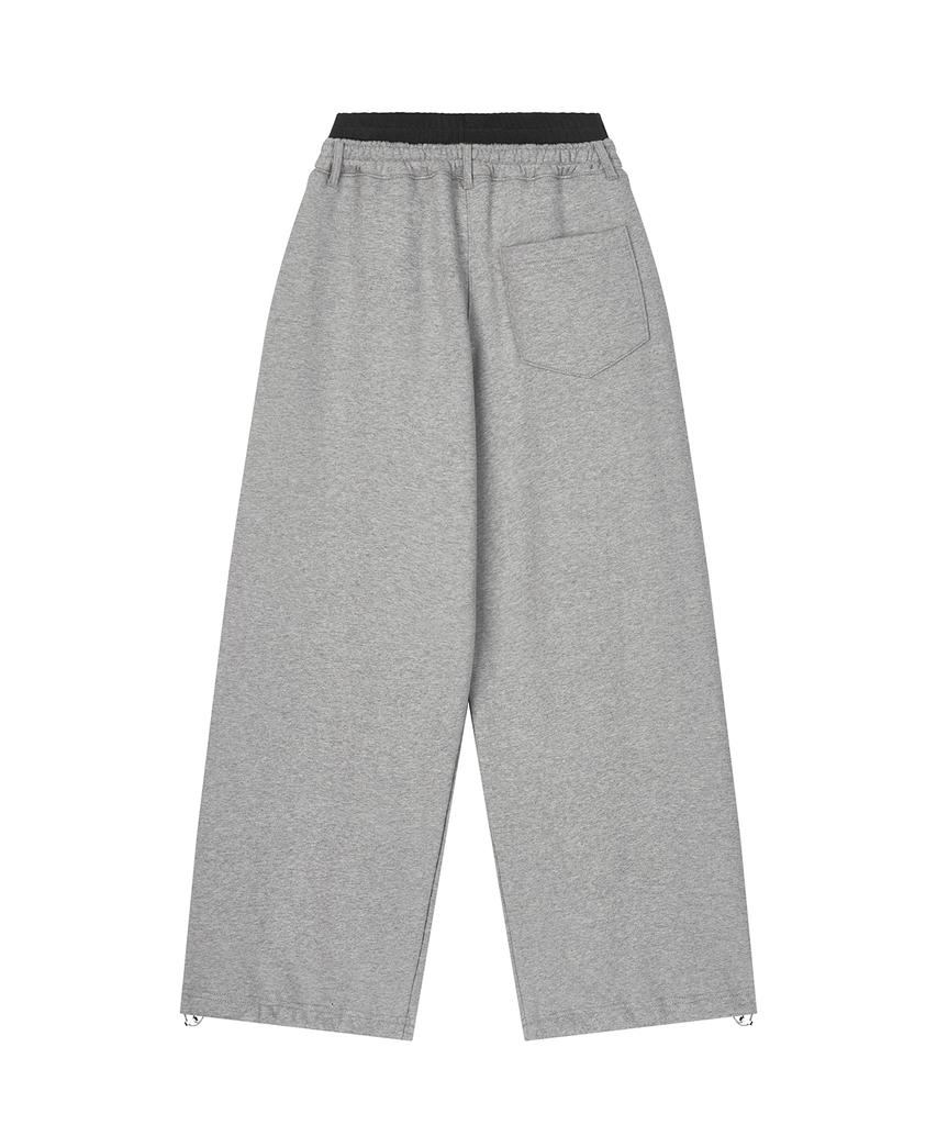 Saendeulig Double Sweat Pants_Melange Gray