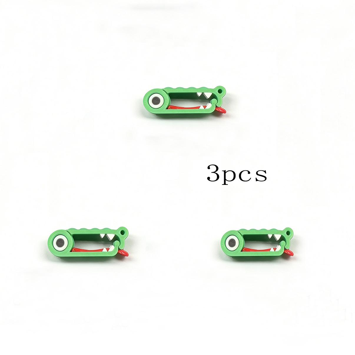 3pcs Fun Alligator Cable Organizer, Cable Management Clip, Cute Alligator Shape