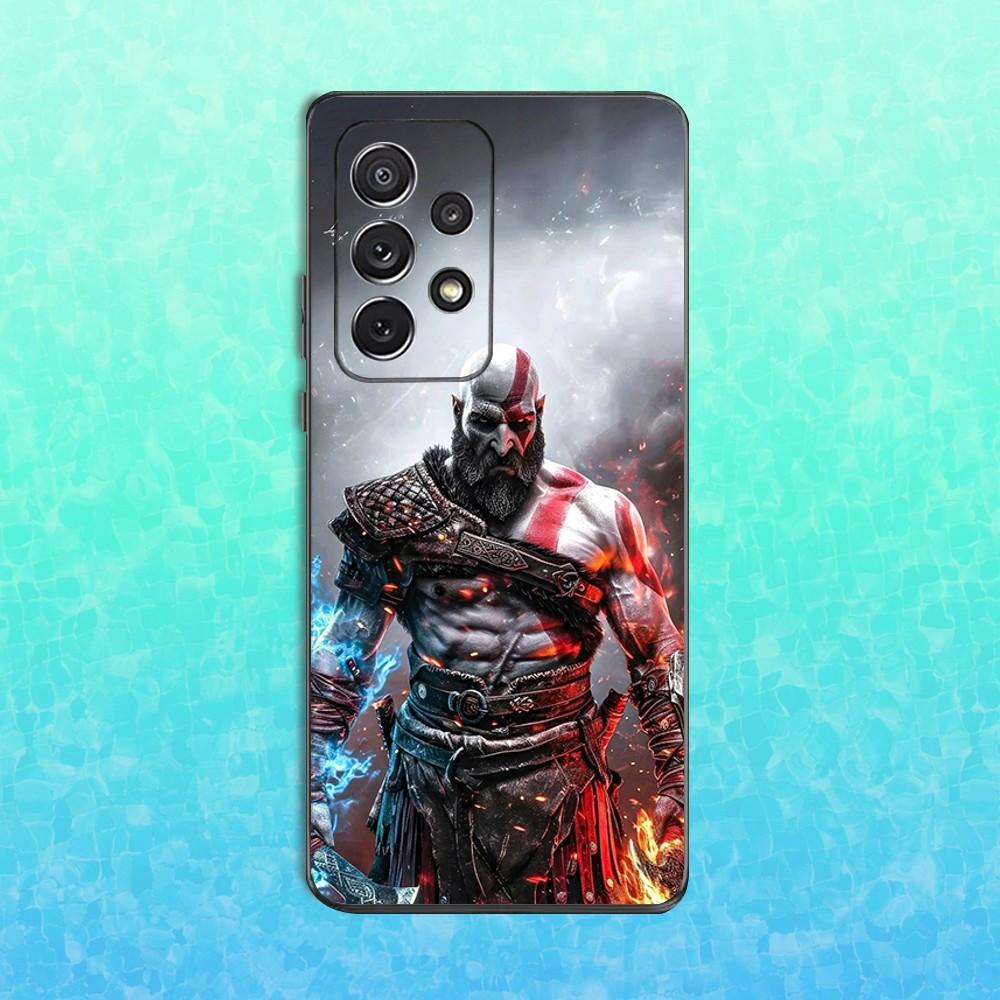 Game God OF W-Wars Phone Case For Samsung S25,S24,S23,S22,S21,S20,S10,Ultra,Plus,Lite,FE,Soft Silicone Black Cover