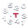 Car Displacement sticker Metal 1.0 1.2 1.5 1.6 1.8 2.0 2.5 2.8 3.0 T volume logo Car rear Trunk Emblem badge Vehicle Stickers