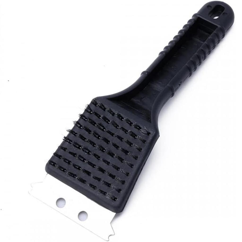 2 In 1 Steel Wire BBQ Barbecue Grill Oven Cleaner Cleaning Brush Metal Scrapers Bird Cage Scraper Brush