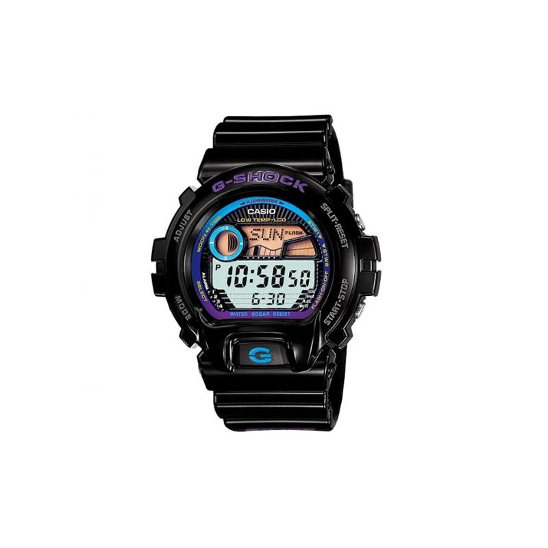 

Casio G-SHOCK series shockproof, antimagnetic, 200 meters waterproof, electronic movement, rubber strap, Japanese and Korean watch, men s GLX-6900-1D чёрный