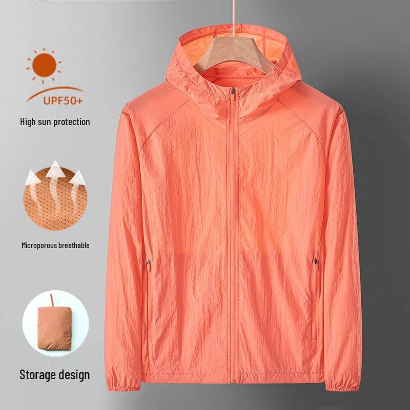 

Унисекс Дышащая Летняя Куртка с Защитой от УФ-лучей, Легкая Одежда из Ледяного Шелка, 2025 L