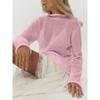 Womens Oversized Knit Sweater Loose Fit Long Sleeve Cropped Top Soft Mohair Blend Streetwear 2025