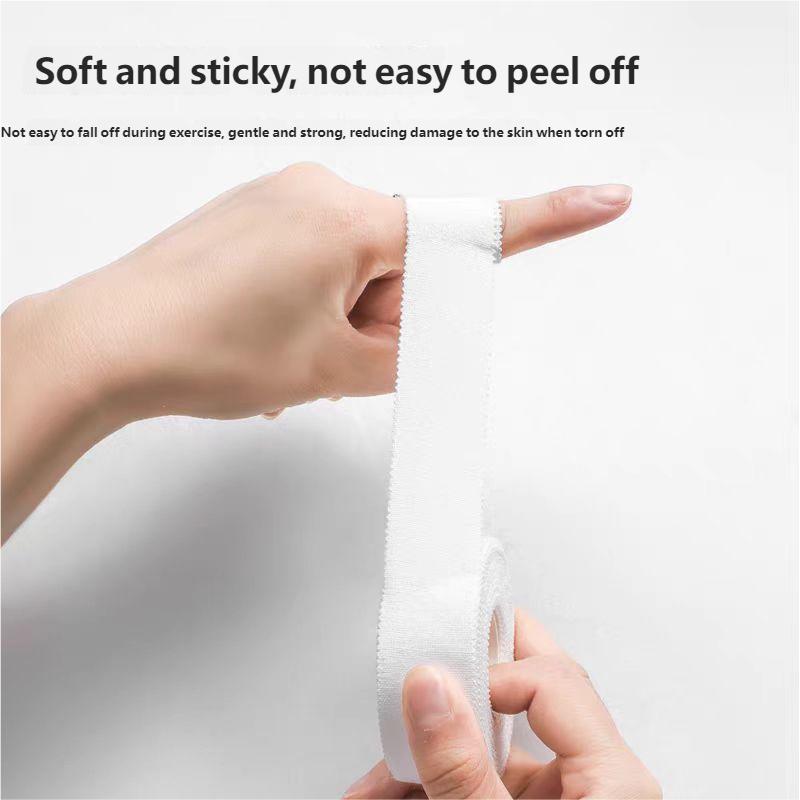 Pure White Cotton Sport Binding Muscle Elastic Bandage Strain Injury Tape Bandage