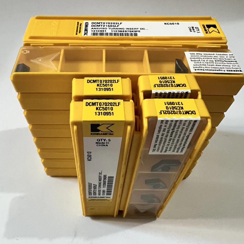 Original / DCMT070204LF KC5010 /  Industrial indexable Carbide Inserts 10 Pcs