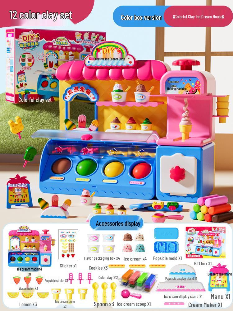 Princess Ice Cream Pretend Play Set for Girls Ages 3-6: Birthday Gift for Little Influencers