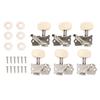 6PCS Guitar String Button Single Hole Steel Column Square Head Folk Instrument Tuning Pegs