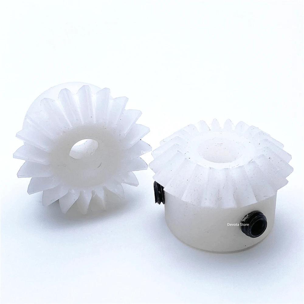 1.5M 20/25 Teeth POM Plastic Nylon Straight Bevel Gear 8/10mm Right Angle Transmission