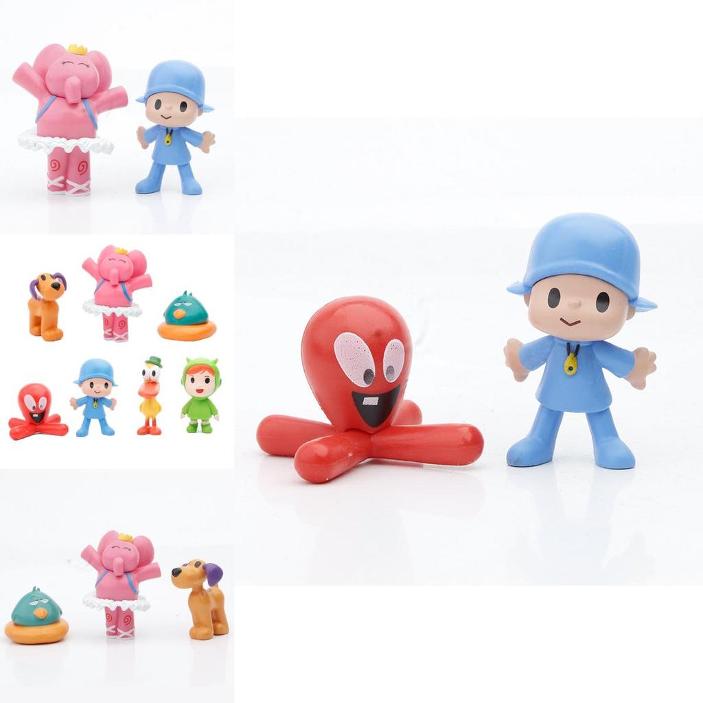 Adorable 7pcs Pocoyo Action Figures Zinkia Miniatures Perfect For Cake Decoration