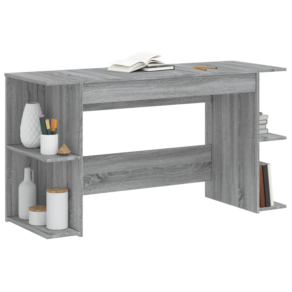 Desk Gray Sonoma 140x50x75 cm Particleboard