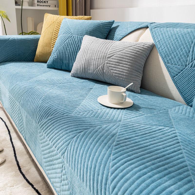 

Чехлы для диванов в скандинавском стиле из синели, противоскользящие жаккардовые чехлы на четыре сезона, диванное полотенце, подушка для сиденья для гостиной, секционные чехлы для дивана 70*70cm