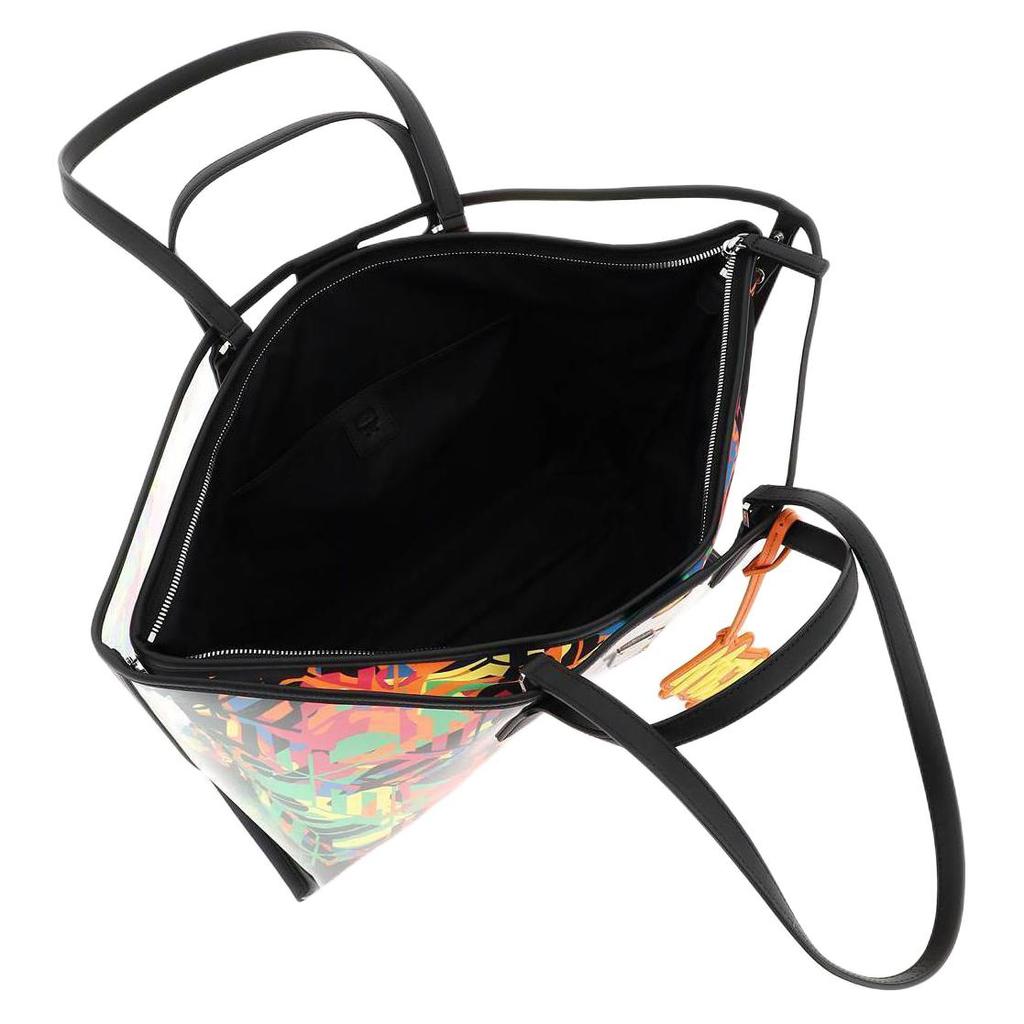 MCM Aren Cubic Colorful Geometric Pattern Eco-Friendly Nylon Tote Bag Women Tote Bags Transparent MWPCATA01MT001