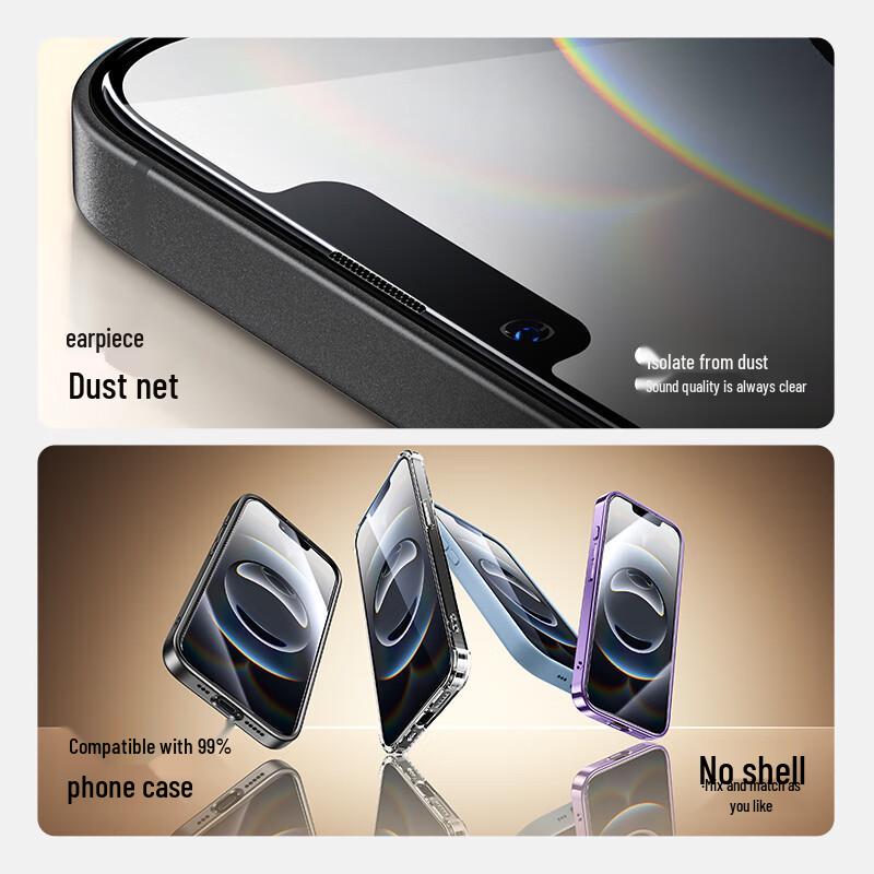 SmartDevil Tempered Glass Screen Protector for iPhone 14/13/13 Pro/16e