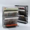 A4 Wall-mounted File Box with 6 Layers 5 Pockets Bottom Slot File Box Organizer High Capacity Storage File Sorter