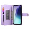 DF-011 For Xiaomi Redmi A5 4G (171.7mm)/Poco C71 4G Case Zipper Pocket Wallet Leather Phone Cover with Straps