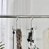 1Pc ABS Rotating Clothes Hook Punch Free 4-Claw Rotation Coat Hanger Belt Organizer Scarf Storage Rack Wardrobe