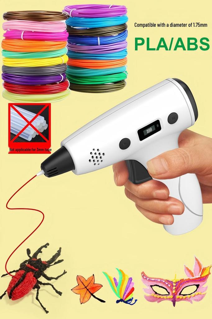 New 3D Graffiti Drawing Pen: Multifunctional DIY Hot Melt Printing for Children.