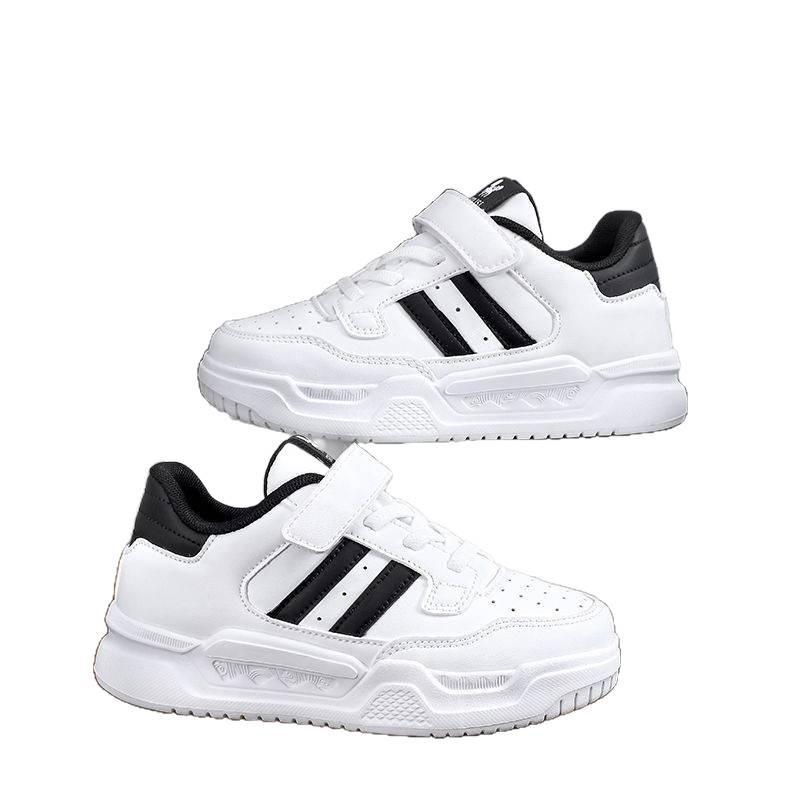 Boys' White Sneakers: Skate and Sport Casual Shoes for Kids