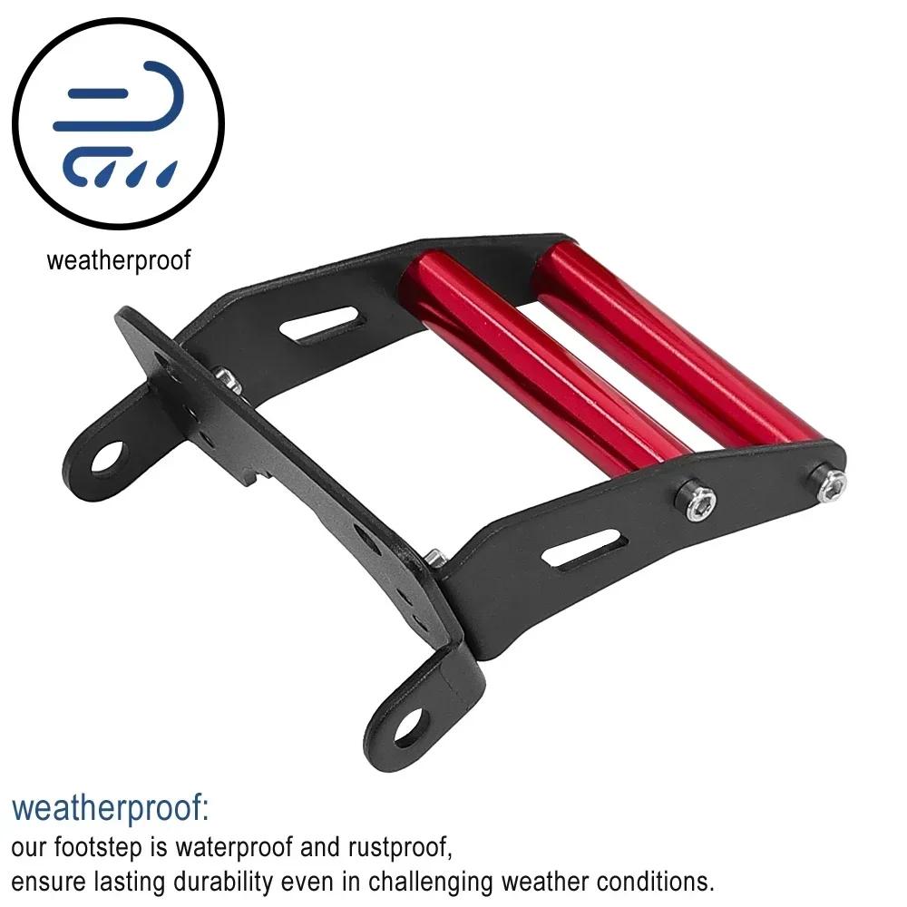For KUGOO M4 Pro Electric Scooter Rear Foot Support Aluminum Alloy Skateboard Rear Fork Foot Step Pedal Support Handle Bar Parts