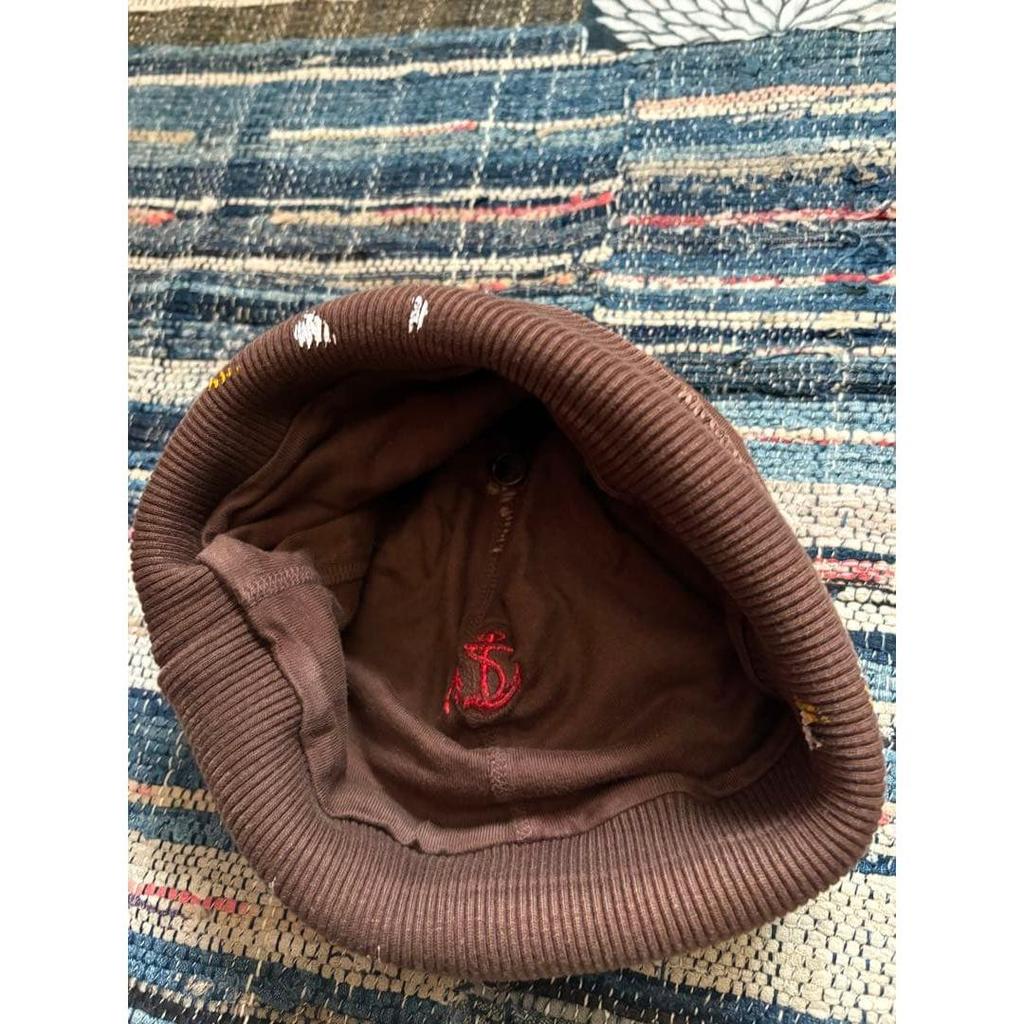 Used Kapital Brown Knit Cap Paint Initial