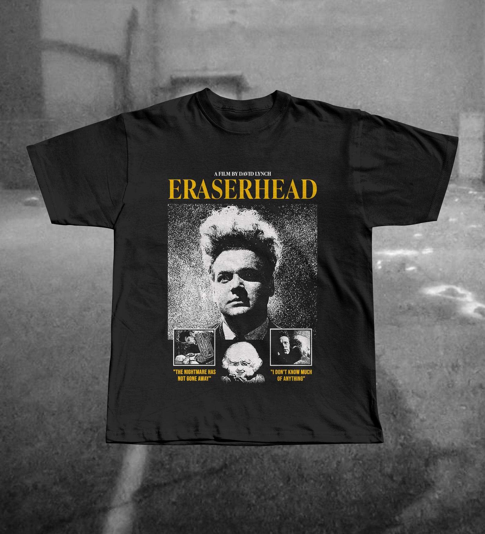 Eraserhead Shirt - David Lynch 1977 Surrealist Horror Tee - Criterion Collection - Cult Classic Film L