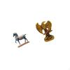Majestic Horse And Figurine Sculpture Desktop Ornament Fengshui Decor for Living Room Bookcase