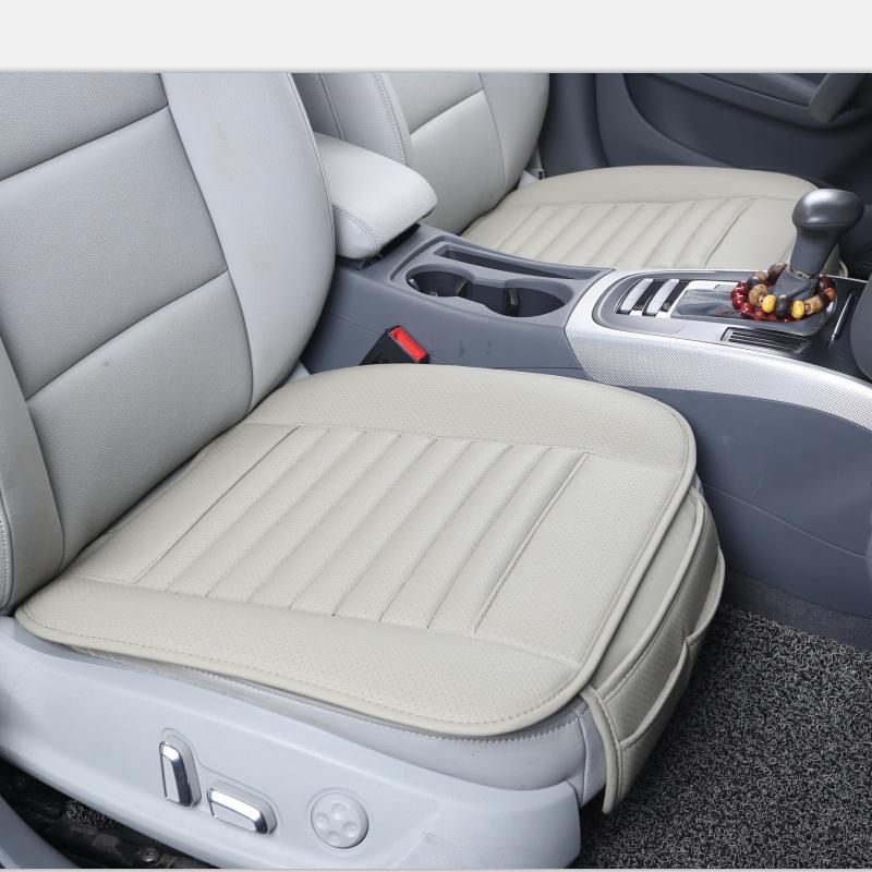 Car Cushion Pu Leather Breathable Auto Backless Cushion Universal Wear-Resistant Single Seat Protection Car Interior