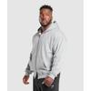 Gymshark Hanorac cu fermoar Power, gri deschis, Core Melange, A1c1o Gbcn
