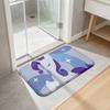 Rarity Print Flannel Kitchen Mat Christmas Soft Area Rug Non Slip Floor Carpet Home Decoration