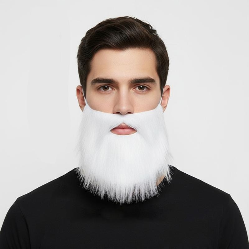 3Pcs Natural Looking Plush Mustache Fashion Costume Accessory For Cosplay Halloween Event Soft Adjustable Face Props