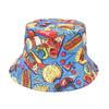 Food Hamburger Pattern Panama Unisex Summer Outdoor Sunscreen Bucket Hat for Women Men Fashion Decorate Fisherman Gorras Hiphop