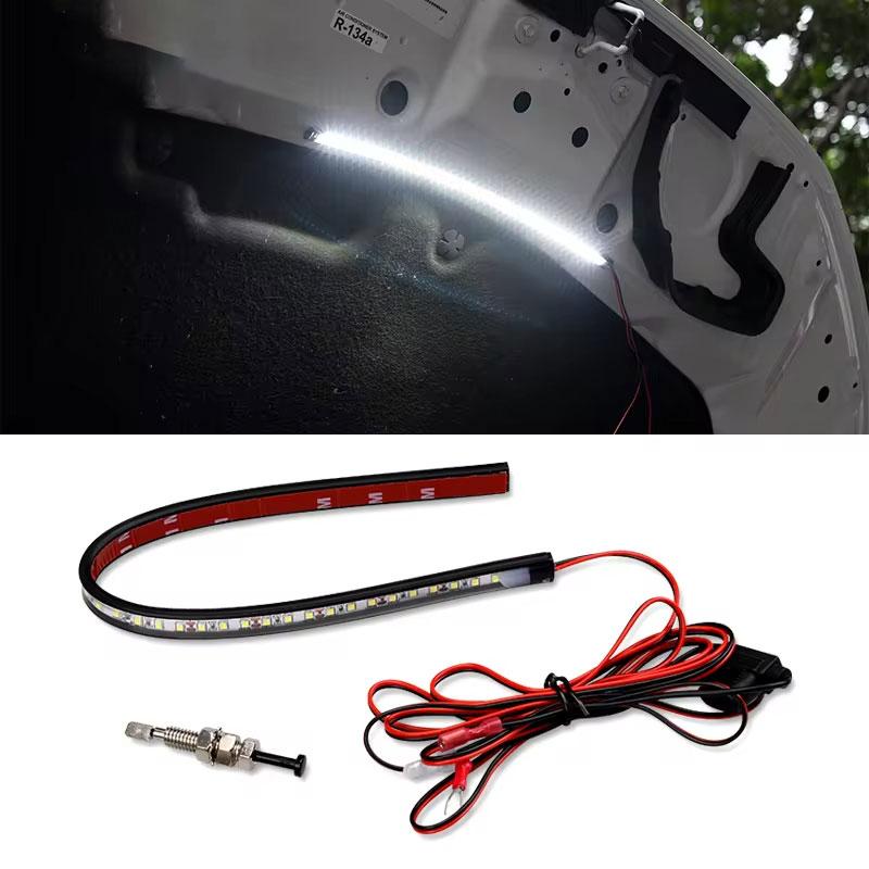 12V Universal Car Under Hood Engine Repair White LED Light Bar with Switch Control Fits Any Vehicle Maintenance Lamp Lighting
