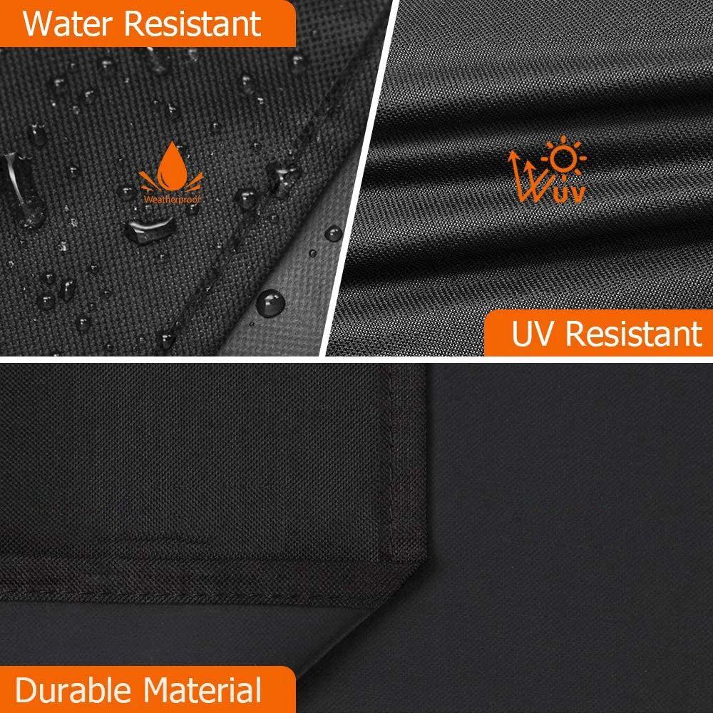 Dustproof Waterproof Fire Pit Cover Outdoor BBQ Cover Garden Patio Grill Cover Barbecue Protector