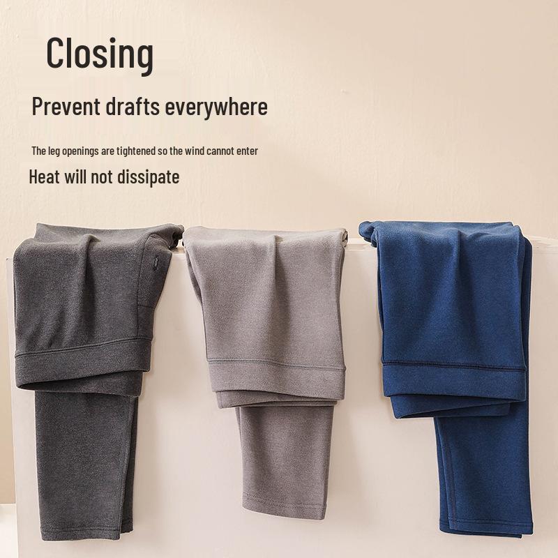 10A Anti-bacterial Anti-mite High Waist Wool Pants - Women's and Men's Autumn Winter Warm Base Layer