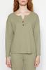 Women's Fashion New Pajama Set Green Waffle Tshirt-Pants Knitted Pajama Set