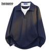 Mark Hua Fei Men's Faux Two-Piece Long Sleeve Sweatshirt