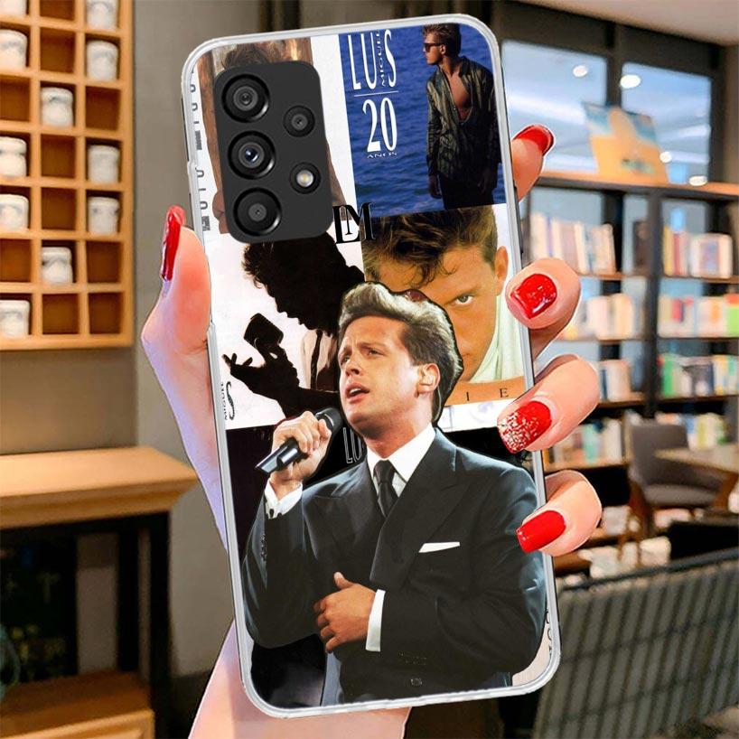L-Luis M-Miguel Singer Phone Case For Samsung Galaxy A12 A22 A32 A52 A72 A02S Phone Case Note 20 Ultra 10 S10 Plus A51 A71 A50S