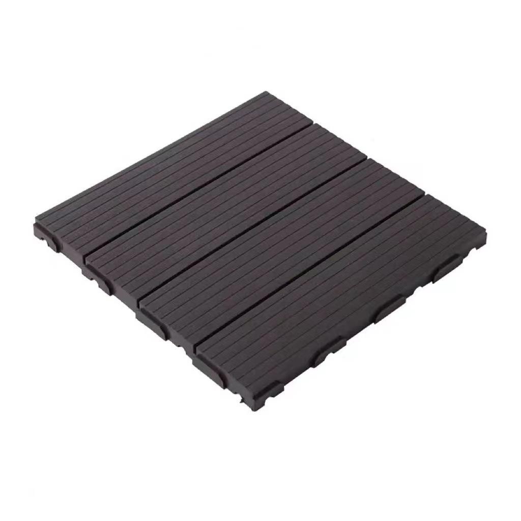 Pardoseală WPC de exterior interconectabilă: Rezistent la umiditate, Lemn-Plastic DIY pentru Balcon sau Terasă în Stil Nordic.