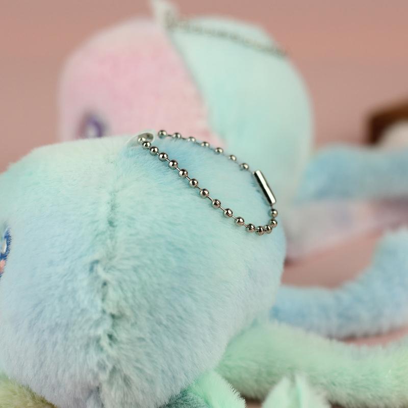 1Pcs Plush Cute Marine Animal Jellyfish Octopus Doll Keychain Bag Decoration Pendant Keychain Girl Bag Keychain Kawaii Keychain