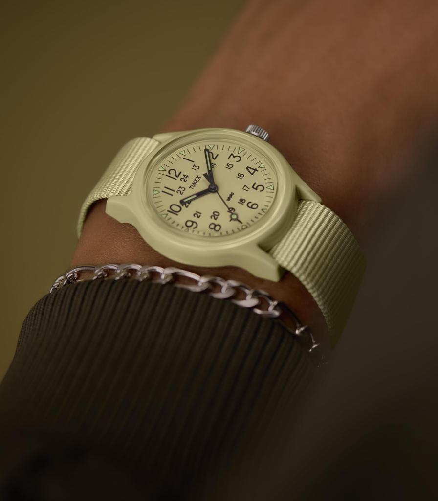 Military Watch Quartz 3 ATM Water Resistant Plastic Beige Dial TW2Y19800 [TIMEX] Men's [Authentic]