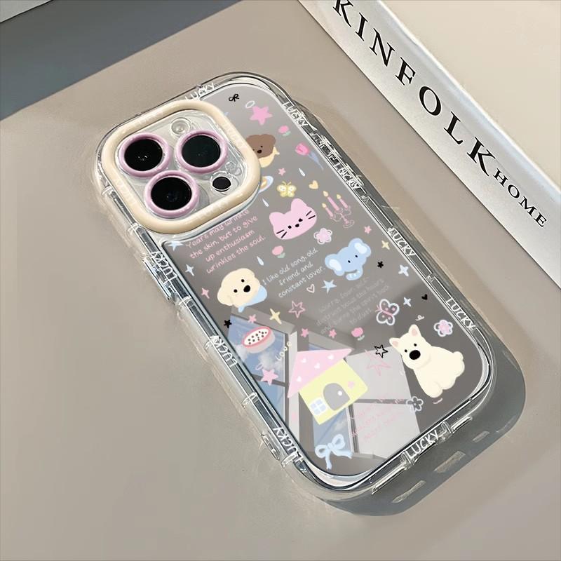 

Cute Little Animals for IPhone17 Mobile Phone Case Cartoon 16p for Apple 15promax Anti-fall 14/13 Silicone For Apple 6