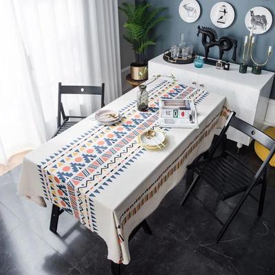 Nuovissima Copertura Tovaglia di Alta Qualità 1 Pz Cotone Lino Stampato da Pranzo Pizzo Tovaglia per Cucina Decorazione Casa