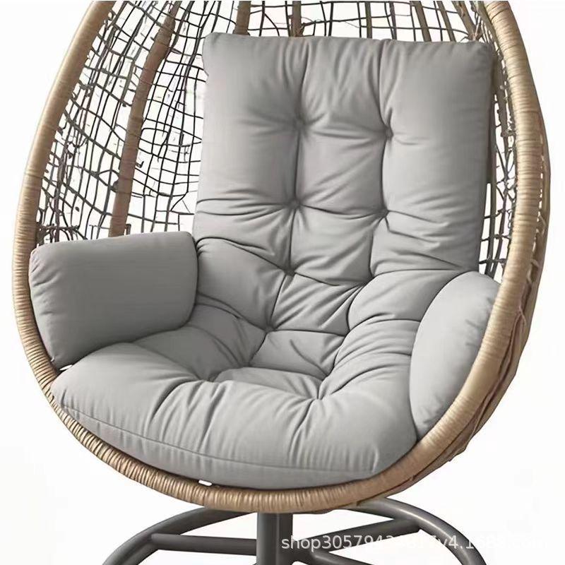 Thickened Hanging Basket Seat with Enlarged Backrest Cushion for Swing, Single Sofa, or Rocking Chair
