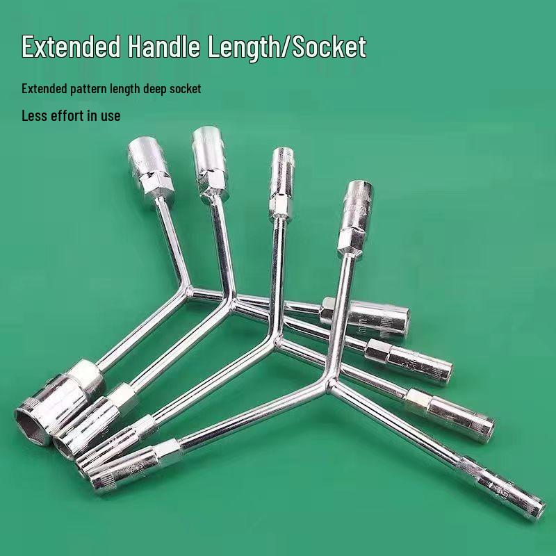 Multifunktionales Dreikant-Steckschlüssel-Set für Auto- und Motorradreparaturen