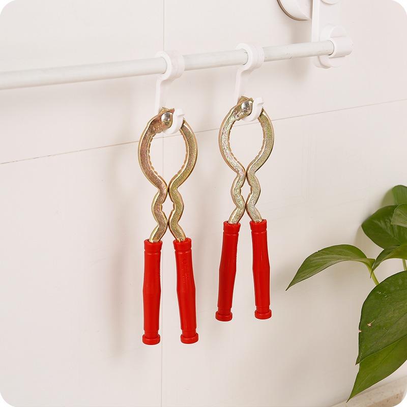 Red Handle Walnut Clip Gift Nut Walnut Pliers Pine Nut Hazelnut Clip Iron Walnut Clip