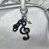 Creative Musical Note Keychain Cute Vintage Keyring For Girls Bag Pendant Decoration Key Holder Gifts
